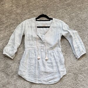 Wrap London Light blue Tunic with Tassels